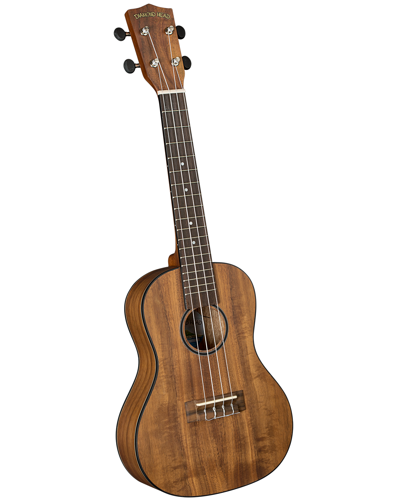 Diamond Head DU-350C Flamed Acacia Concert Ukulele with Gig Bag