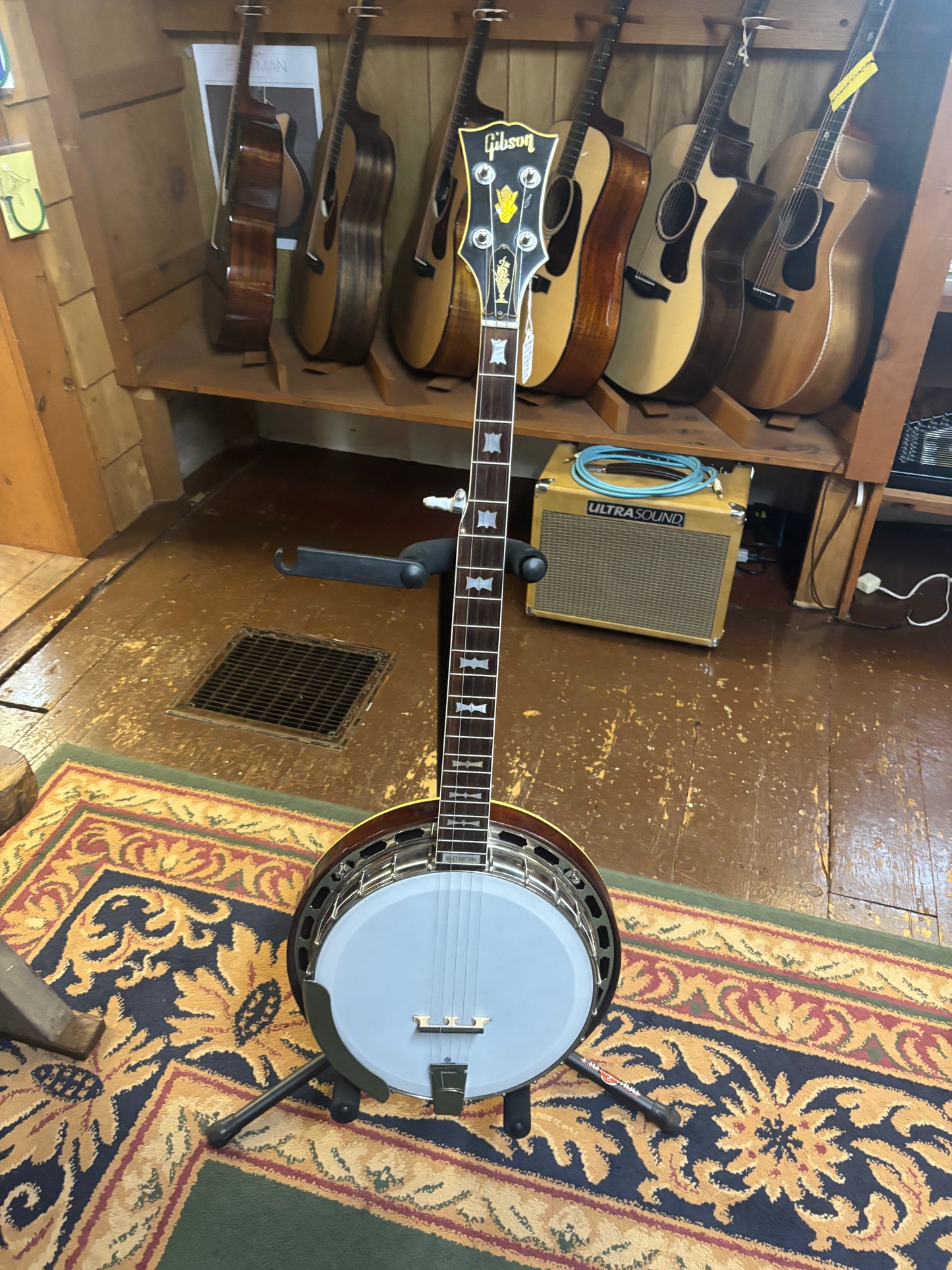 Gibson 1926 RB/TB/PB-3 Mastertone Pot/Gibson early 1960s RB-250 Mastertone Neck 5-String Resonator Banjo Conversion with Hardshell Case - USED