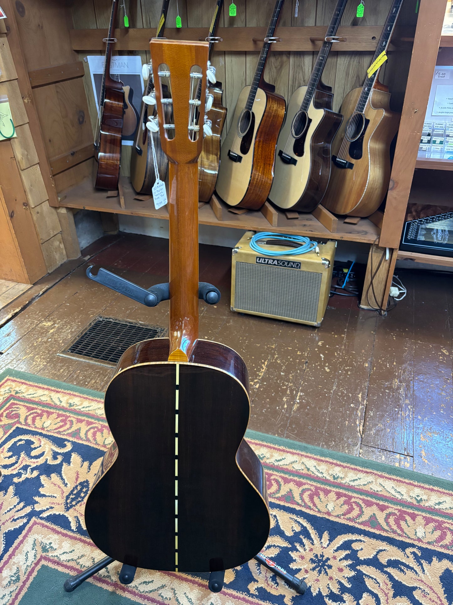 Bil Mitchell 00 Parlor DeLuxe Acoustic Guitar - USED