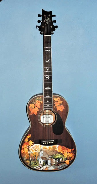 Paul Reed Smith (PRS) SE P20 with Painting of Phillips Mill New Hope - USED
