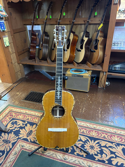 Bil Mitchell 00 Parlor DeLuxe Acoustic Guitar - USED