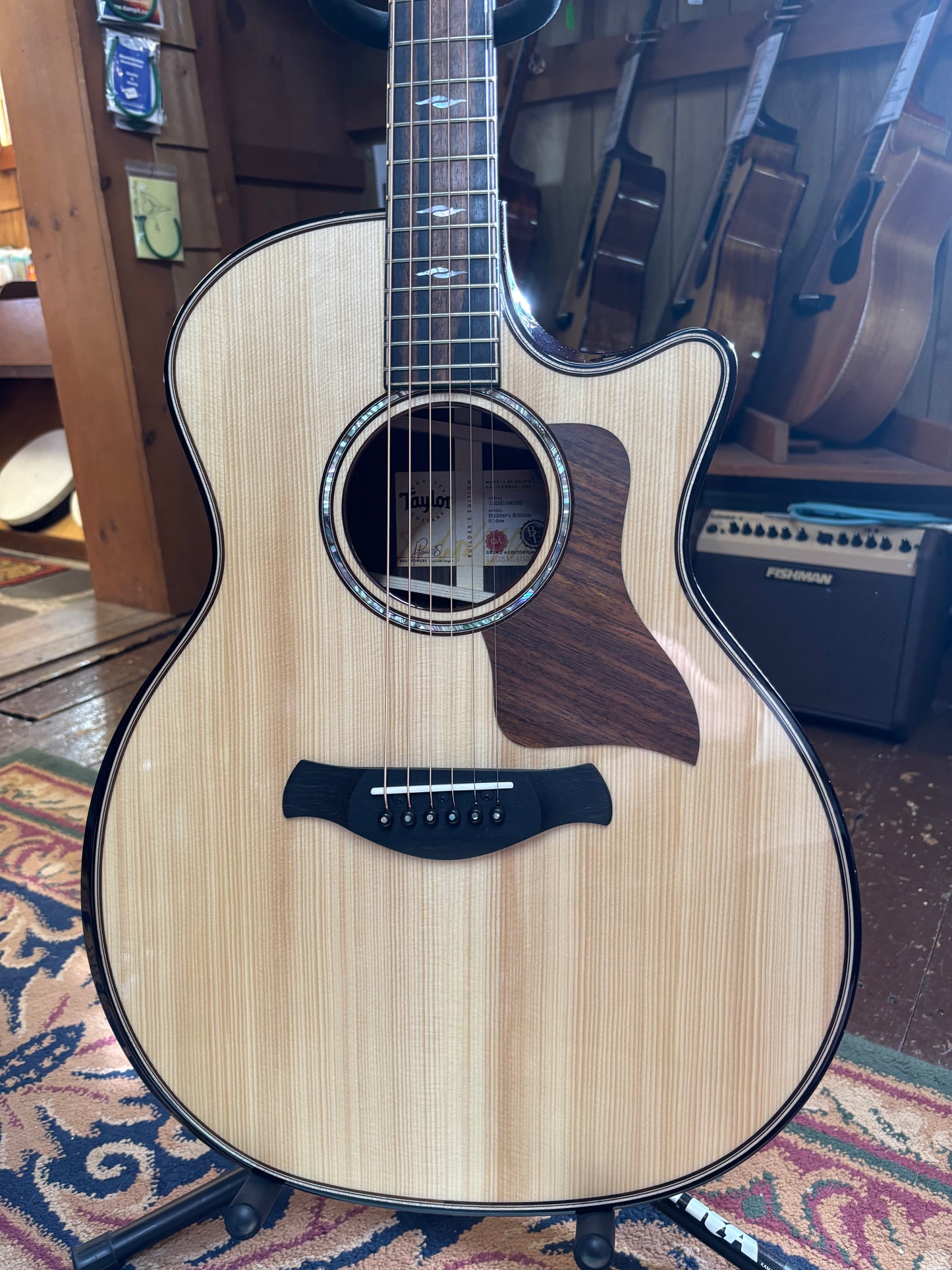 Taylor c. 2024 814ce Builder's Edition Acoustic-Electric Cutaway Guitar - USED