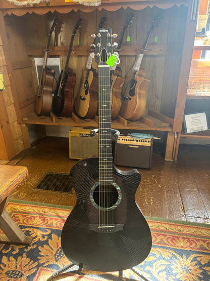 RainSong Black Ice Carbon Fiber Cutaway Acoustic-Electric Guitar - USED