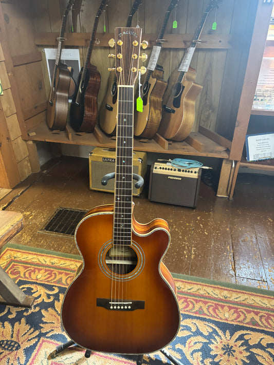 Zager ZAD-900OMCE Aura/VCS Acoustic-Electric Cutaway Guitar with ToneWood Amp - USED