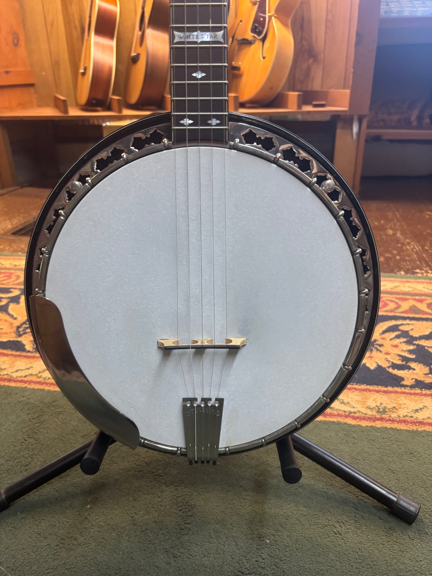 Stelling 1981 Whitestar 5-String Resonator Banjo - USED