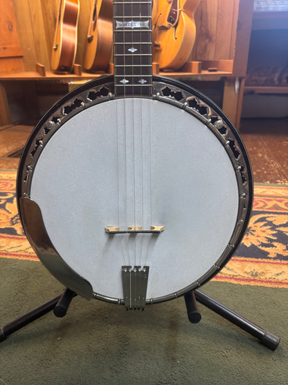 Stelling 1981 Whitestar 5-String Resonator Banjo - USED