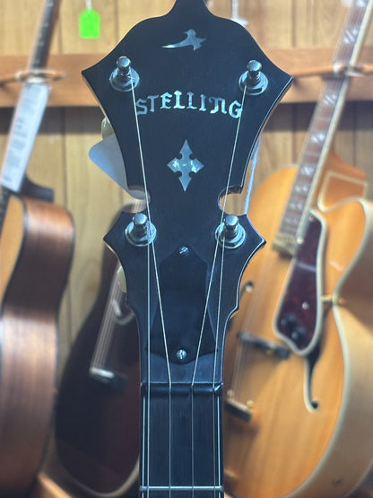 Stelling 1981 Whitestar 5-String Resonator Banjo - USED