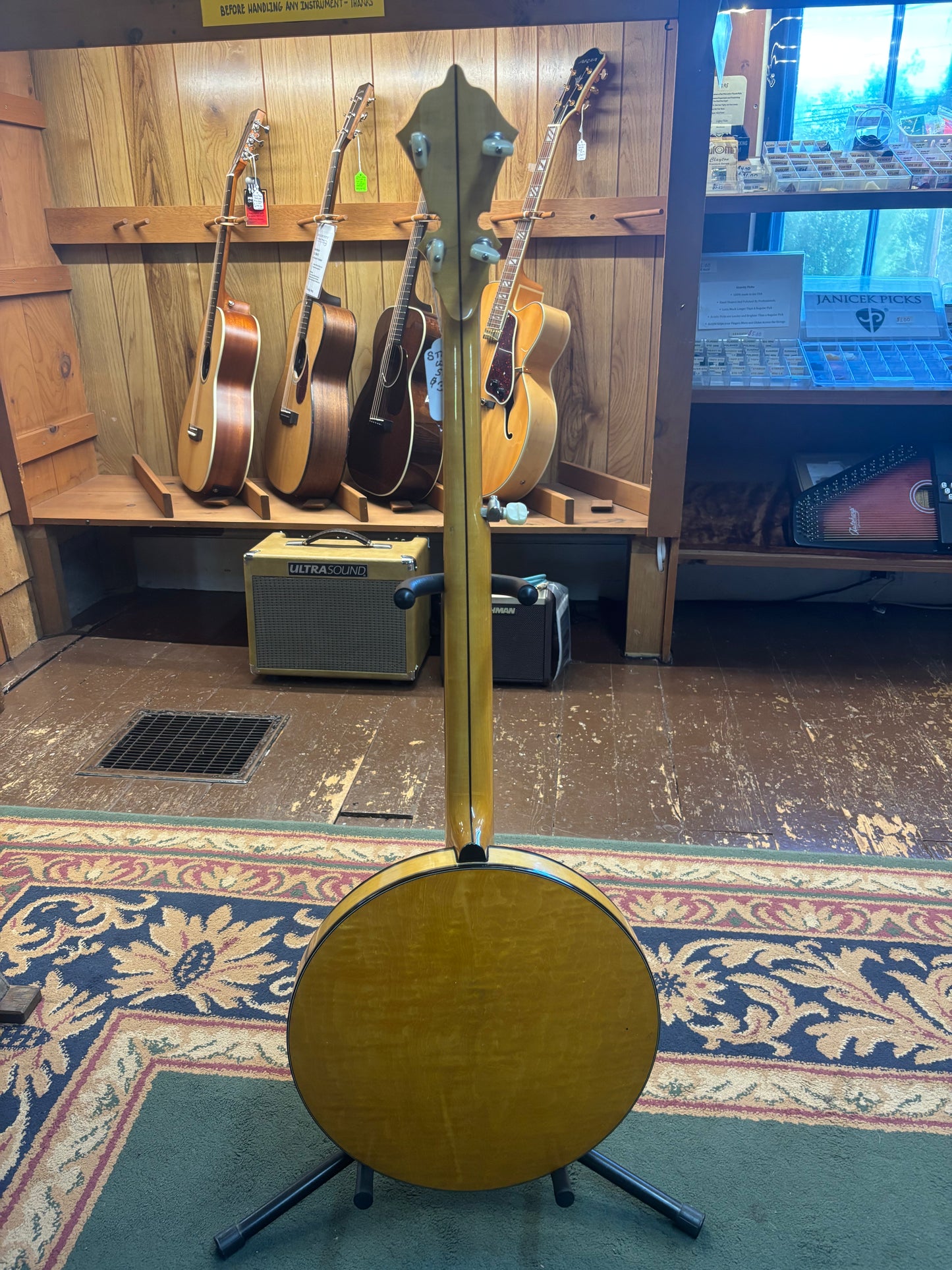 Stelling 1981 Whitestar 5-String Resonator Banjo - USED