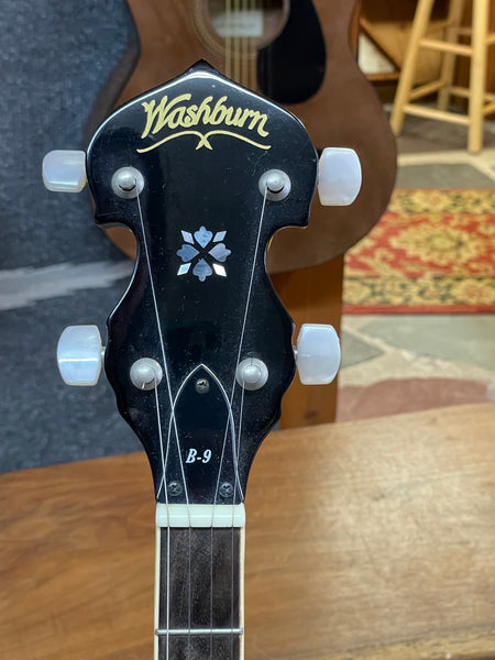 Washburn Americana B9 5-String Resonator Banjo w/Hard Case - USED