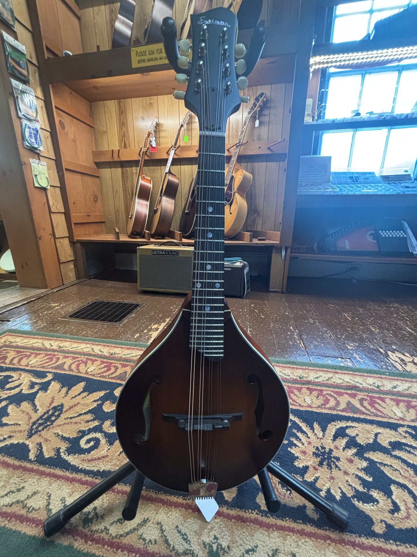 Eastman MD315-WN Wide Neck, Solid Adirondack Top F-Style Mandolin