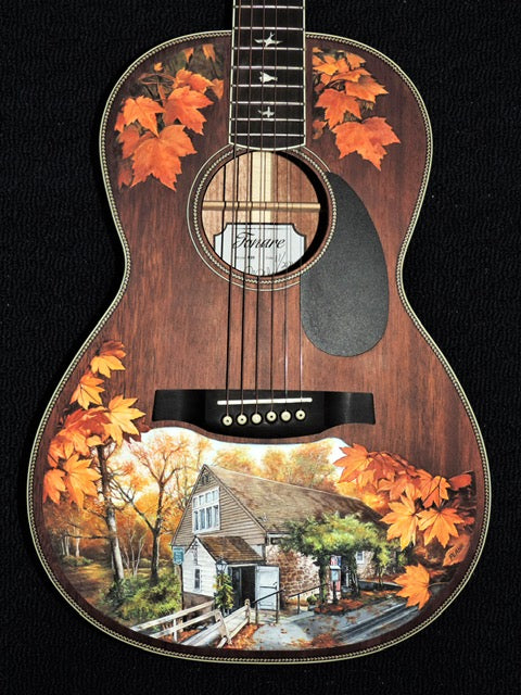Paul Reed Smith (PRS) SE P20 with Painting of Phillips Mill New Hope - USED