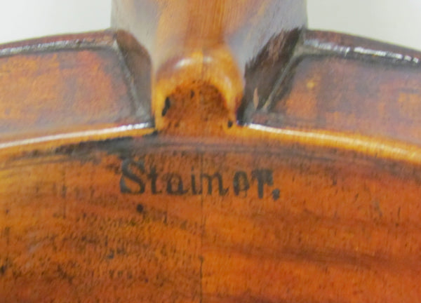 Violin - 4/4 Full Size Stainer Copy, Probably Made in Germany, Circa Early 1900s, Includes Bow and Hard Case - USED (M-4)